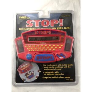 Tiger Electronics STOP! Word Game Unisex OS Red NEW Vintage 1998 Handheld 07-017